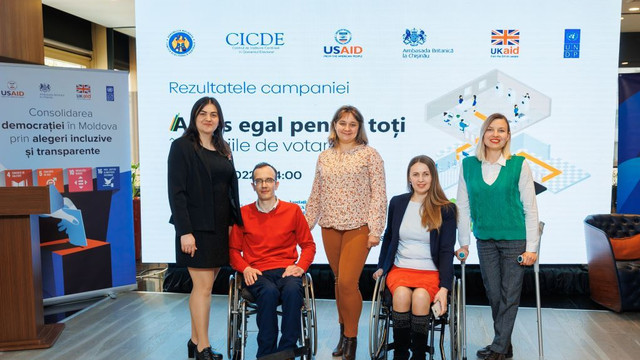 Dintre cele peste 2000 secții de votare din R. Moldova, doar 18 sunt complet accesibile pentru persoanele cu dizabilități (studiu)