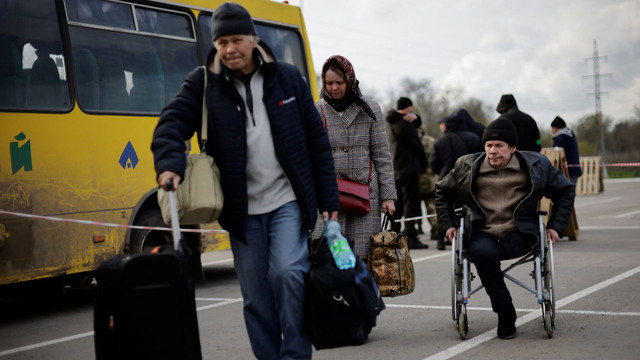 Regiunea Mikolaiv. Civilii din satul Șevcenkove, evacuați la Odesa