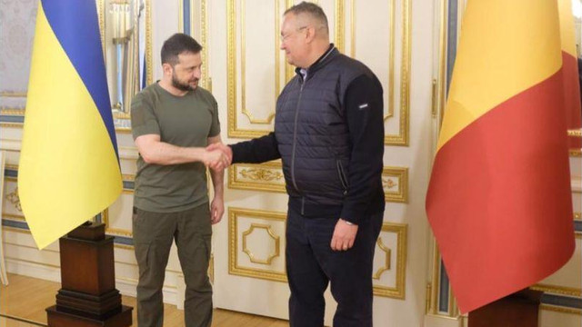 Nicolae Ciucă s-a întâlnit la Kiev cu Volodimir Zelenski / Premierul a fost însoțit de Aurescu și Ciolacu