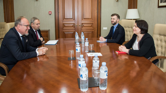 Prim-ministra Natalia Gavrilița a avut o întrevedere de rămas bun cu ambasadorul României, Daniel Ioniță