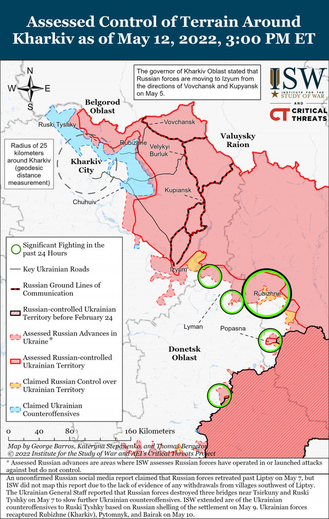 Contraofensiva ucraineană oferă primele rezultate. Rușii au început să se retragă din Harkov - Hartă 