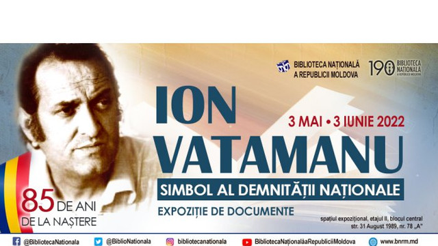 O expoziție aniversară dedicată scriitorului Ion Vatamanu a fost deschisă la Biblioteca Națională

