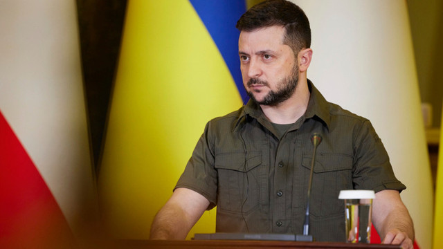 Volodimir Zelenski a prelungit cu trei luni legea marțială și perioada de mobilizare generală în Ucraina
