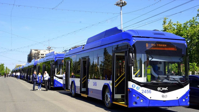 Zece troleibuze noi au fost puse în circulație la Chișinău 