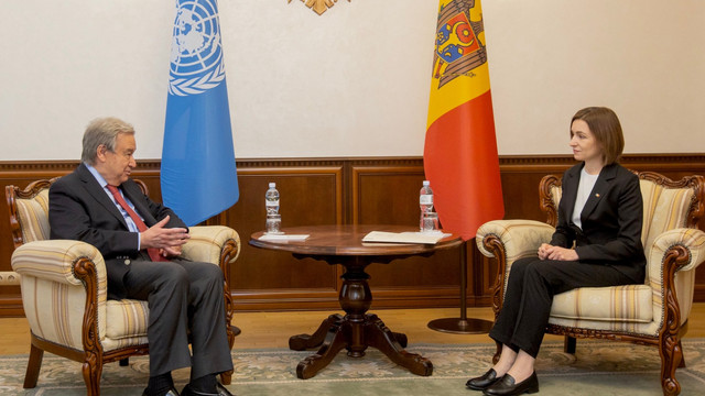 Maia Sandu a avut o întrevedere cu Antonio Guterres: „Mizăm pe cooperarea cu Națiunile Unite pentru a răspunde mai eficient la numeroasele provocări cu care ne confruntăm”