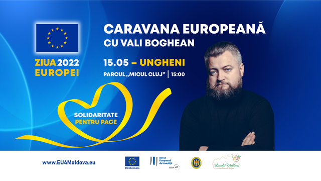 Zilele Europei | Caravana Europeană pornește la drum. Primul eveniment va avea loc la Ungheni

