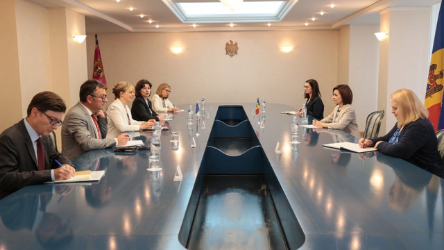 Maia Sandu s-a întâlnit cu delegația Grupului parlamentar de prietenie Franța-Moldova din cadrul Senatului Republicii Franceze