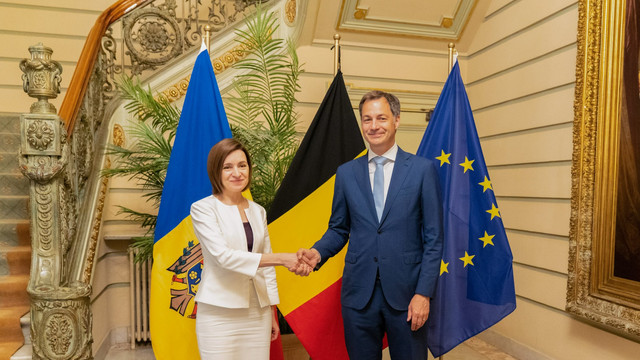 Maia Sandu a avut o întâlnire la Bruxelles cu prim-ministrul Regatului Belgiei, Alexander De Croo