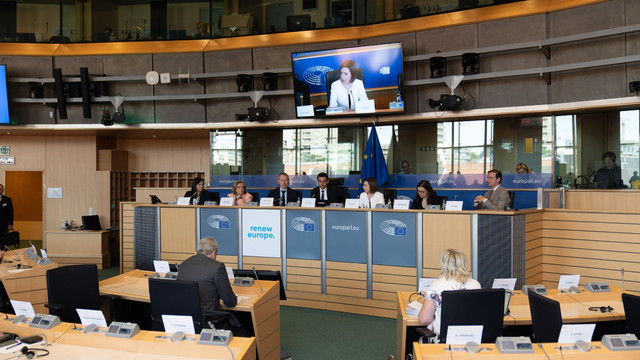 Maia Sandu a discutat, în cadrul vizitei la Bruxelles, cu reprezentanții mai multor grupuri politice din Parlamentul European