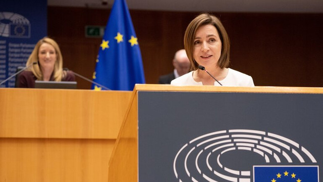 Discurs al Maiei Sandu în Parlamentul European: Nu cerem scurtături. Considerăm aderarea ca bazată pe meritocrație și rezultate realizate. O perspectivă de aderare va oferi cetățenilor Rep. Moldova un semnal puternic că UE este alături de noi