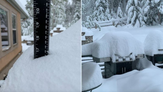FOTO | Fenomen neobișnuit în Colorado, SUA. Ninsori și temperaturi care au scăzut de la 30 de grade Celsius până la limita înghețului