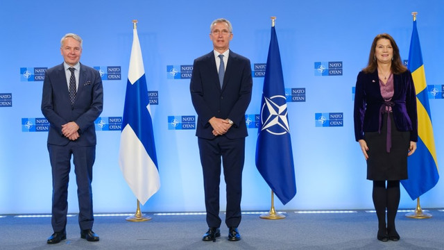 Extinderea NATO: Finlanda și Suedia trimit miercuri delegații la Ankara