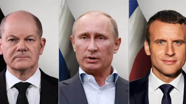 Scholz și Macron i-au cerut lui Putin „negocieri directe serioase” cu Zelenski
