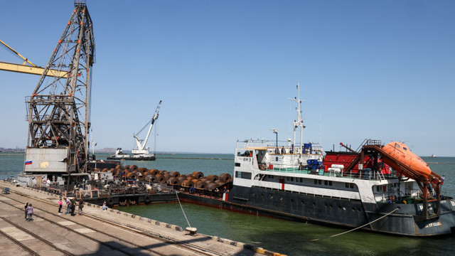 Prima navă comercială a plecat din Mariupol spre Rusia. Ucraina acuză un jaf al rușilor
