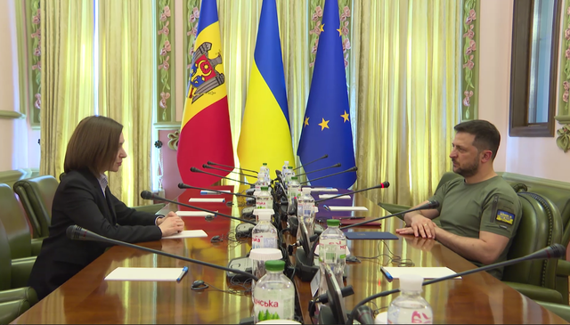 Volodimir Zelenski, la întâlnirea cu Maia Sandu: Avem nu doar o graniță comună cu Republica Moldova, ci și valori și aspirații