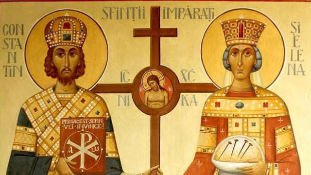 Astăzi, 3 iunie, creștinii ortodocși de stil vechi îi sărbătoresc pe Sfinții Împărați Constantin și Elena
