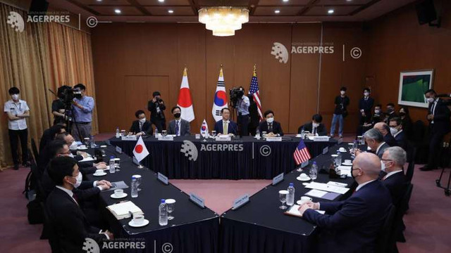 Teste cu rachete nord-coreene: Emisarii SUA, Coreii de Sud și Japoniei au avut o întâlnire la Seul