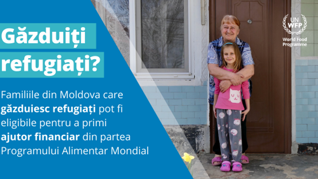 Un nou ajutor financiar pentru familiile din R. Moldova care găzduiesc refugiați