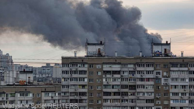 Explozii la Kiev. Ucraina: armata rusă a lovit o uzină care repara vagoane și transportoare de cereale. Rusia: au fost distruse tancuri și vehicole blindate furnizate de țări din Europa de Est