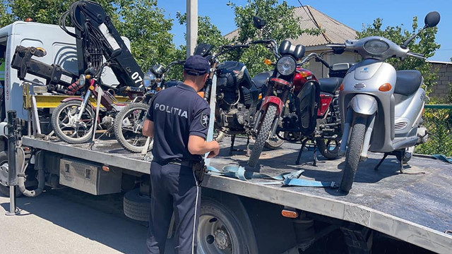 Mai multe încălcări ale regulilor de circulație comise de motocicliști, depistate de polițiștii din nordul. R. Moldova. 13 motociclete au fost ridicate