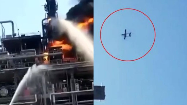 VIDEO | O dronă ucraineană kamikaze lovește o importantă rafinărie din Rusia