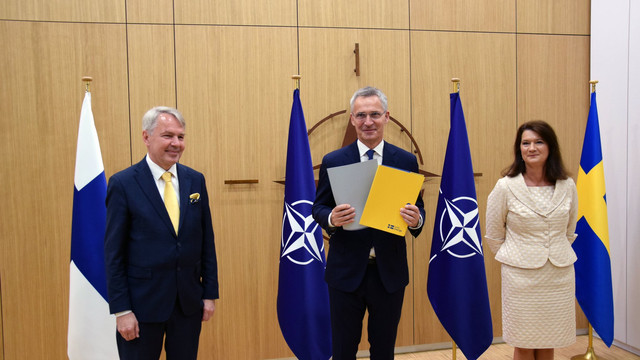 Țările NATO au semnat protocolul de aderare a Finlandei și a Suediei la Alianța Nord-Atlantică. Jens Stoltenberg: Acesta este cu adevărat un moment istoric
