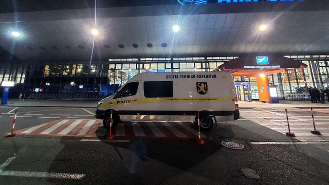 Noapte cu o nouă alertă falsă cu bombă la Aeroportul Chișinău