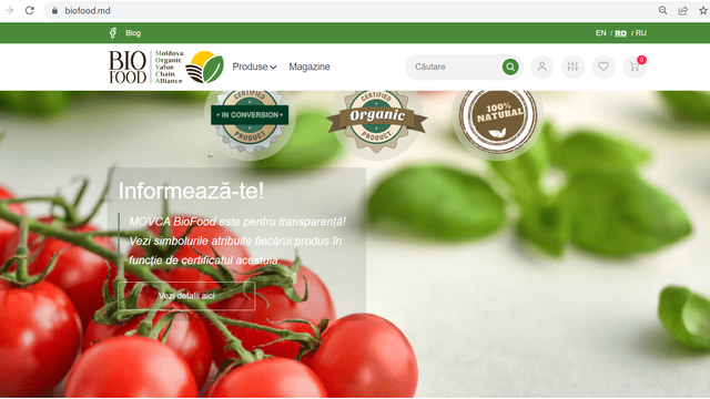 A fost lansată o platformă de vânzare online a produselor agroalimentare ecologice