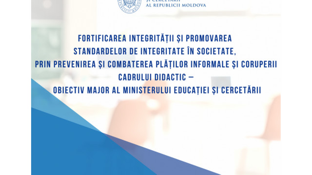 Ministerul Educației a publicat un raport despre măsurile anticorupție în domeniu
