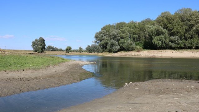 Avertizare hidrologică. Cod Galben, Portocaliu și Roșu de scurgere scăzută a apei