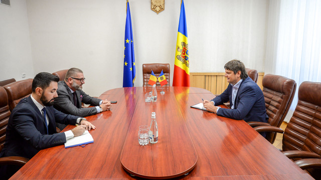 Cristian-Leon Țurcanu, ambasadorul agreat al României în Republica Moldova, întrevedere cu Andrei Spînu. Securitatea energetică, printre subiectele discutate