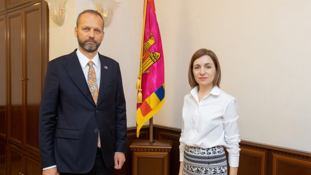 Maia Sandu a avut o întrevedere cu ambasadorul UE în Republica Moldova, Jānis Mažeiks. Cei doi au discutat despre asigurarea securității energetice a Republicii Moldova 