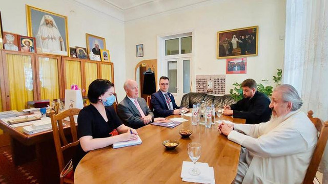 Ambasadorul SUA în Republica Moldova s-a întâlnit cu Mitropolitul Basarabiei Petru, Arhiepiscop al Chișinăului