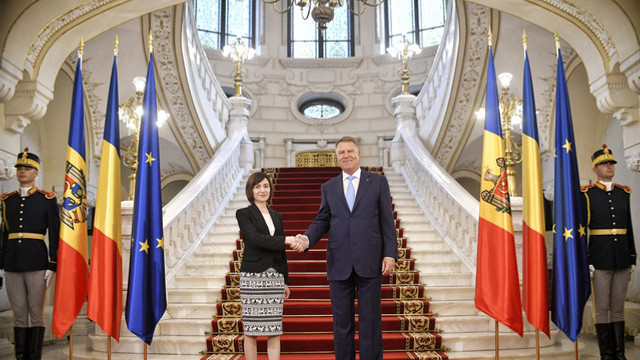 LIVE | Ceremonia de întâmpinare a Maiei Sandu de către președintele României Klaus Iohannis la București