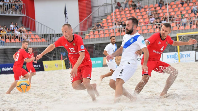 Fotbal pe plajă. Naționala Republicii Moldova este în finala Campionatului European de la Chișinău