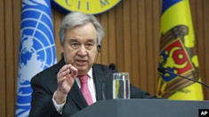 Secretarul general al ONU, Antonio Guterres, se află într-o vizită neplanificată la Chișinău