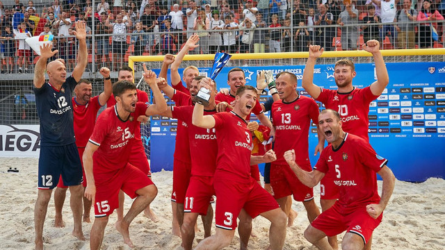 VIDEO | Fotbal pe plajă. Naționala Republicii Moldova a câștigat Campionatul European, Divizia B