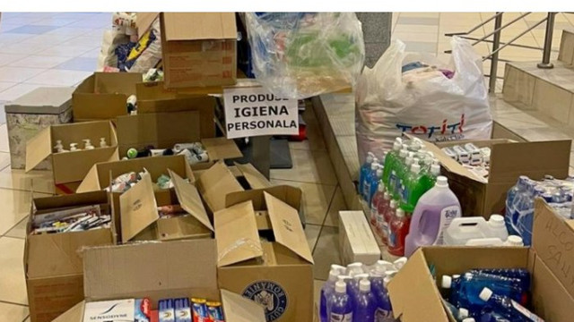 Un lot de produse a fost distribuit în centrele de plasament pentru persoanele refugiate