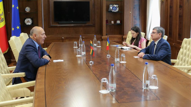 Președintele Parlamentului a avut o întrevedere de rămas bun cu ambasadorul Lituaniei