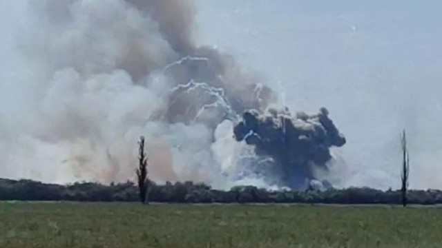 Explozii puternice în zona unei baze aeriene rusești din Crimeea

