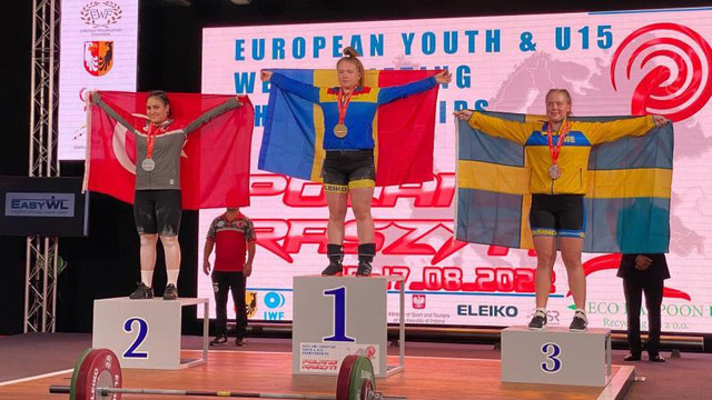 Halterofila Anastasia Ceornopolc a cucerit trei medalii la Campionatul European Under 15
