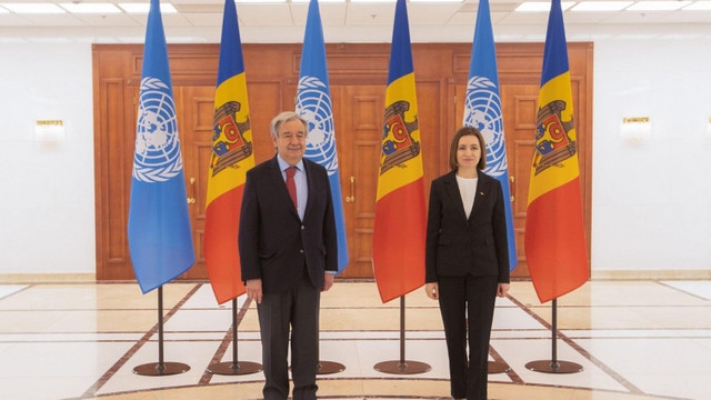 Provocările cu care se confruntă Republica Moldova de la începutul invaziei ruse în Ucraina, discutate de Maia Sandu și Secretarul General al ONU, António Guterres