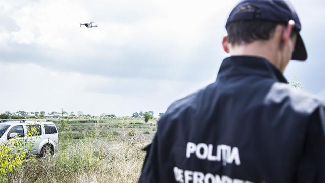 Polițiștii de frontieră. instruiți să folosească dronele de către personalul FRONTEX