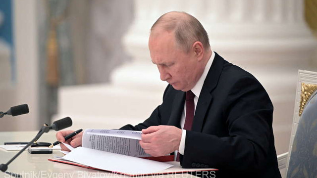 Președintele Vladimir Putin semnează un decret care facilitează șederea refugiaților ucraineni pe termen nelimitat în Rusia