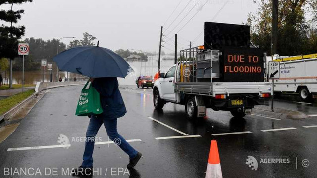 Estul Australiei, sub avertizări de vreme severă și inundații