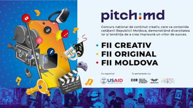 PITCH.MD - concurs pentru oameni creativi și producători de conținut
