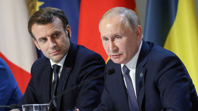 Macron i-a cerut lui Putin retragerea „armelor grele și ușoare