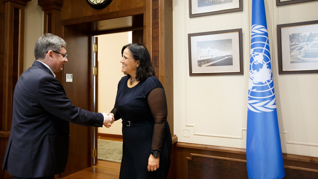 Igor Grosu, întâlnire cu noul reprezentant de țară a Oficiului Înaltului Comisar al ONU pentru Refugiați în R. Moldova. 