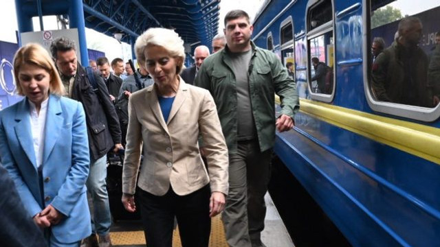 Președintele Comisiei Europene, Ursula von der Leyen, a ajuns la Kiev