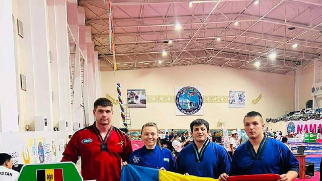 Doi sportivi din R. Moldova au cucerit două medalii la Campionatul Mondial de lupte la brâu din Uzbekistan